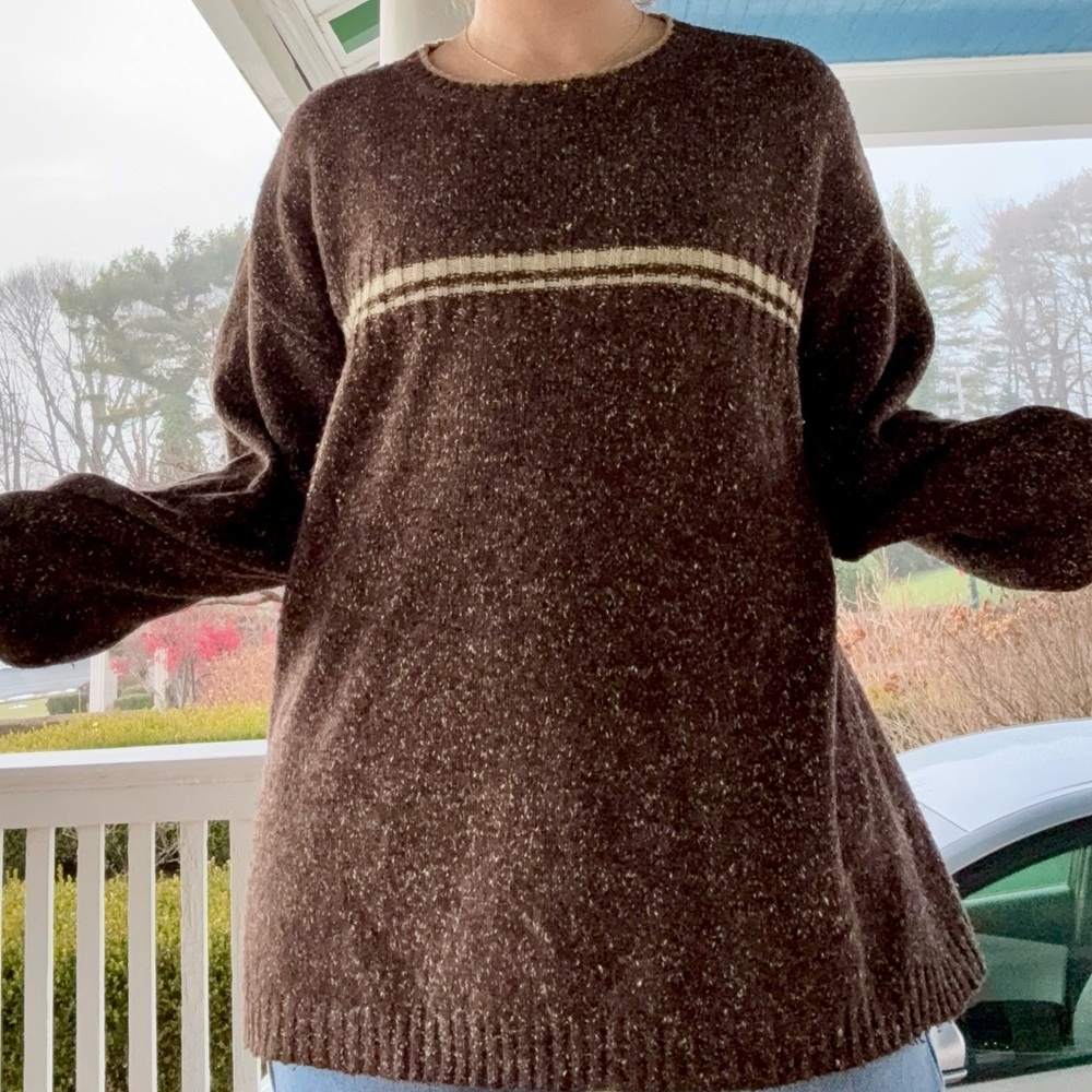 VTG Men’s Columbia Crewneck Brown Sweater sz XL